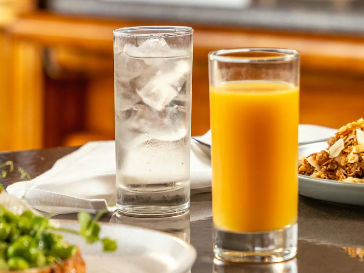 Guests enjoying alcohol-free beverages on board