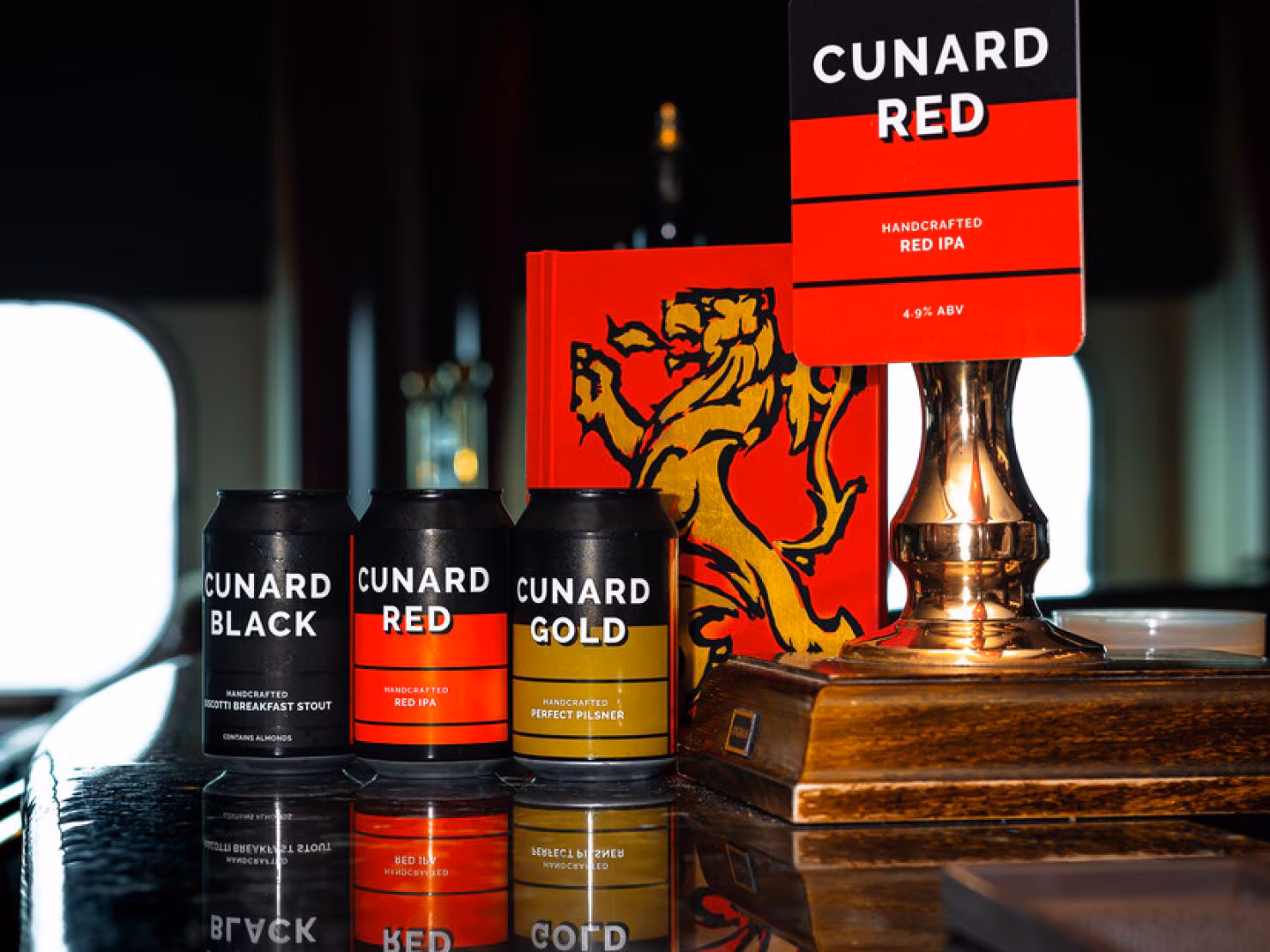 Cunard craft beers