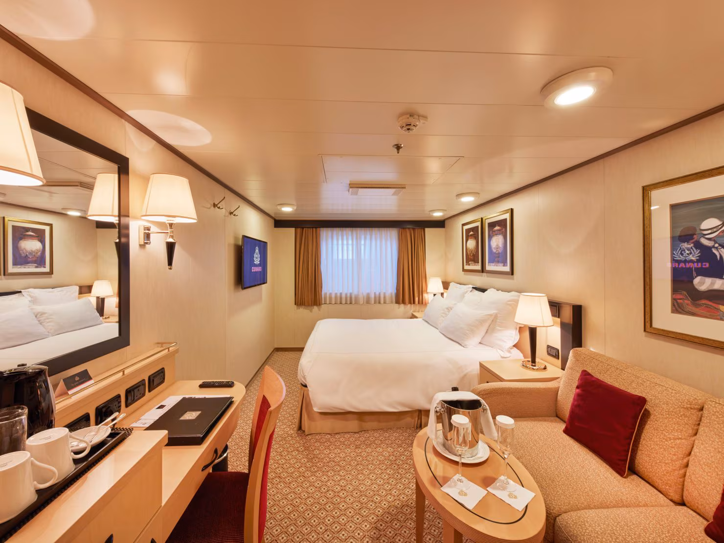 Britannia staterooms on Queen Elizabeth